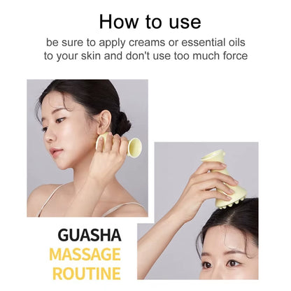 Ceramic Gua Sha Massage Tool Face and Body Guasha Lymphatic Muscle Relief Massage Guasha Board